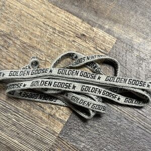 Golden Goose Black and silver/black Shoelaces